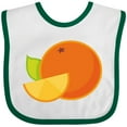 thumbnail image 3 of Inktastic Orange Fruit Boys or Girls Baby Bib, 3 of 4