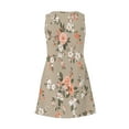 thumbnail image 4 of Titcea Summer Dresses for Women 2026 Floral Printed V Neck Sleeveless Casual Midi Dresses Beach Holiday Summer Sundresses with Pockets, 4 of 6