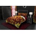 thumbnail image 2 of Gold Tentacles Bed Cover, Duvet or Comforter, Octopus Art, Alternative Bedding, 2 of 7