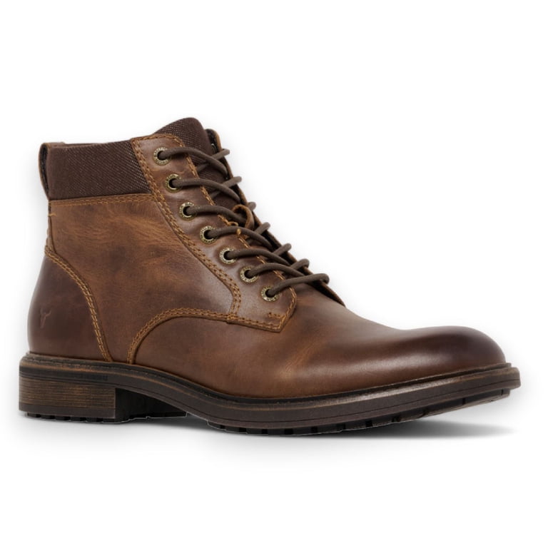 Windsorsmith Mens Brown Leather Casual Chelsea Chukka Ankle  display picture 1