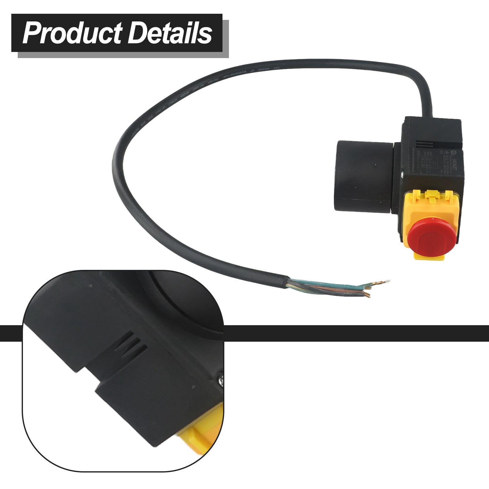 Lawn Mower Parts Log Splitter Switch Plug With Cee Plug 250V For Wood Splitter Hck3T 23221153 B3653