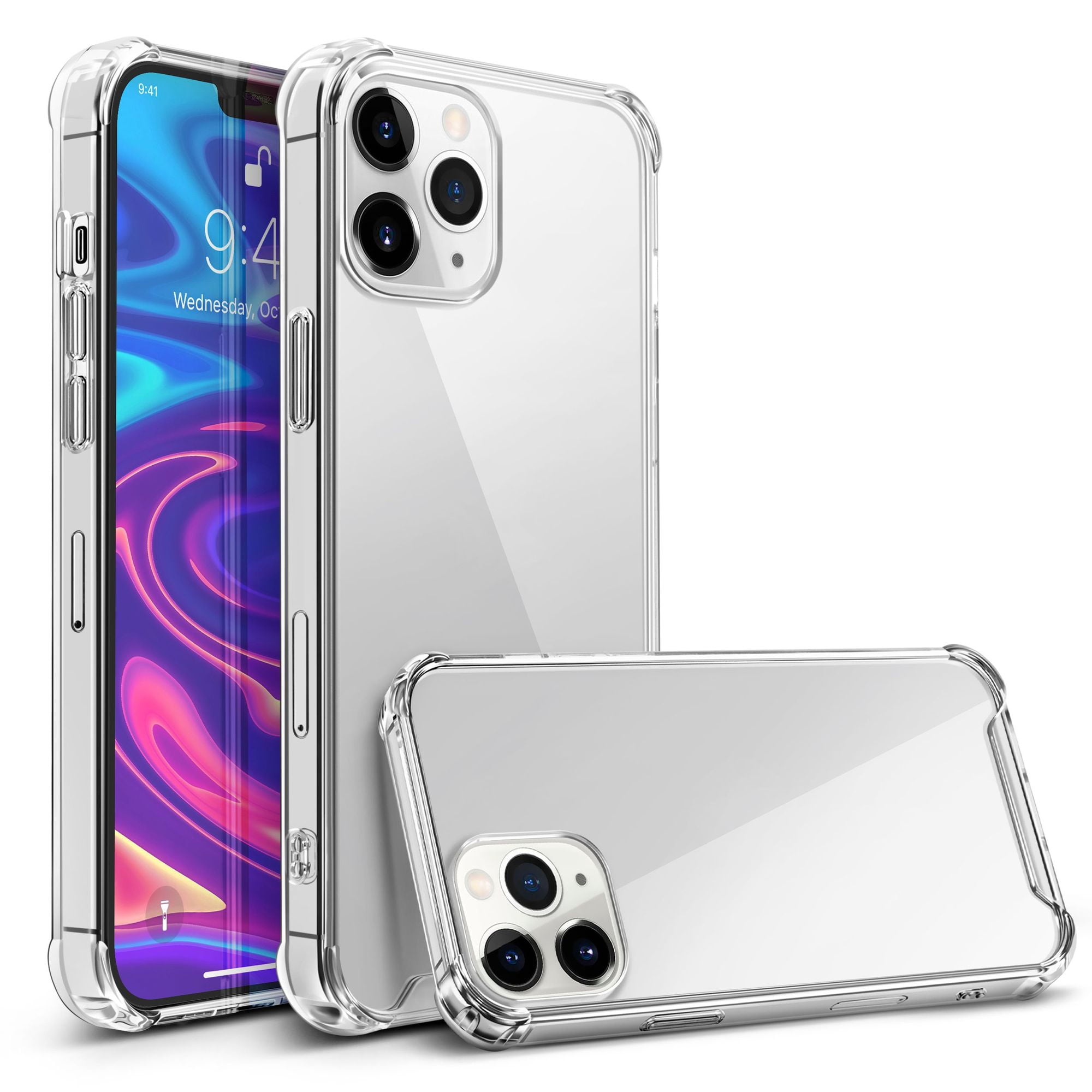 Crystal Clear Case For Iphone 12 Pro Max 6 7 Inch Shockproof Tpu Bumper Air Cushion Corners Protective Transparent Cover By Insten Walmart Canada