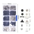 thumbnail image 3 of 100Pcs Sewing Accessories Package Sew-on Snaps, Bra Hook Eye, Pants Hook and Eye for Clothing Repairs Alterations, 3 of 8