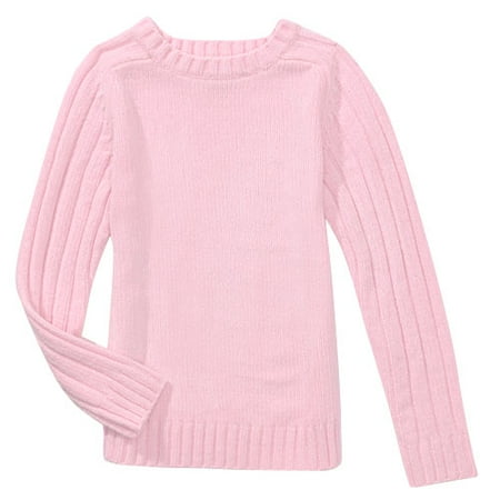 Girls' Chenille Crewneck Sweater