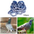 thumbnail image 2 of 100pcs Identification Aluminum Dove Foot Bands Leg Rings, Portable Bird Numbered White, 2 of 9