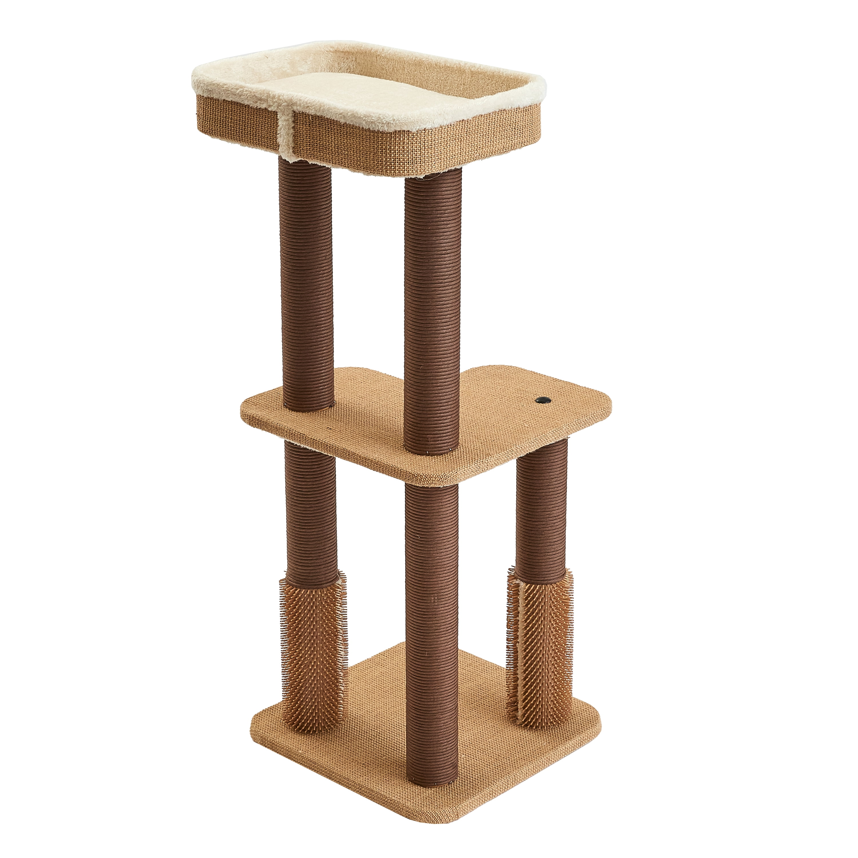 Two by Two Lansing - Beige Scratching Post Cat Furniture - 39.6 in. Tall