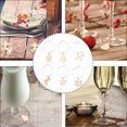 thumbnail image 5 of LABRIMP Wine Glass Identification Ring Metal 12Pcs Golden For Guests Festival Celebration, 5 of 6