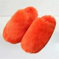 thumbnail image 4 of Kilaqueen Women's Faux Fur Fluffy Fuzzy Slippers Closed Toe Warm Winter House Slides Shoes Furry Soft Plush Indoor Outdoor Slip On Slipper, 4 of 4