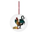 thumbnail image 1 of Fiudx Ofertas del día Adornos colgantes para árbol de Navidad hechos a mano, regalo de decoración, esculturas de pollo divertidas personalizadas 2021, decoraciones colgantes para fiestas de invierno, 1 of 1