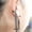 Black, variant on 1Pc Punk Cool Cross Earrings Clip Earrings Studs Tassel Chain Piercing Jewelry-Black