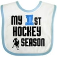 thumbnail image 3 of Inktastic My 1st Hockey Season Boys Baby Bib, 3 of 4