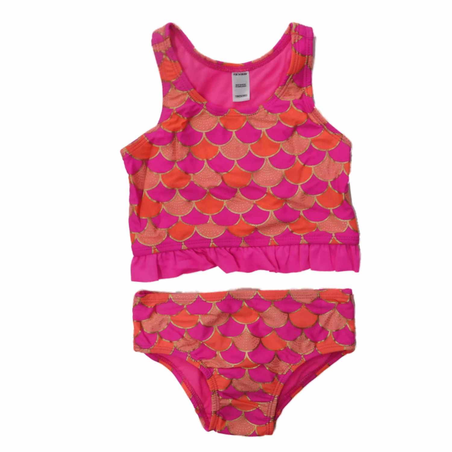 bright pink tankini