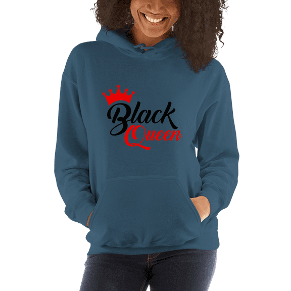 Black Queen Ladies' Hooded Sweatshirt