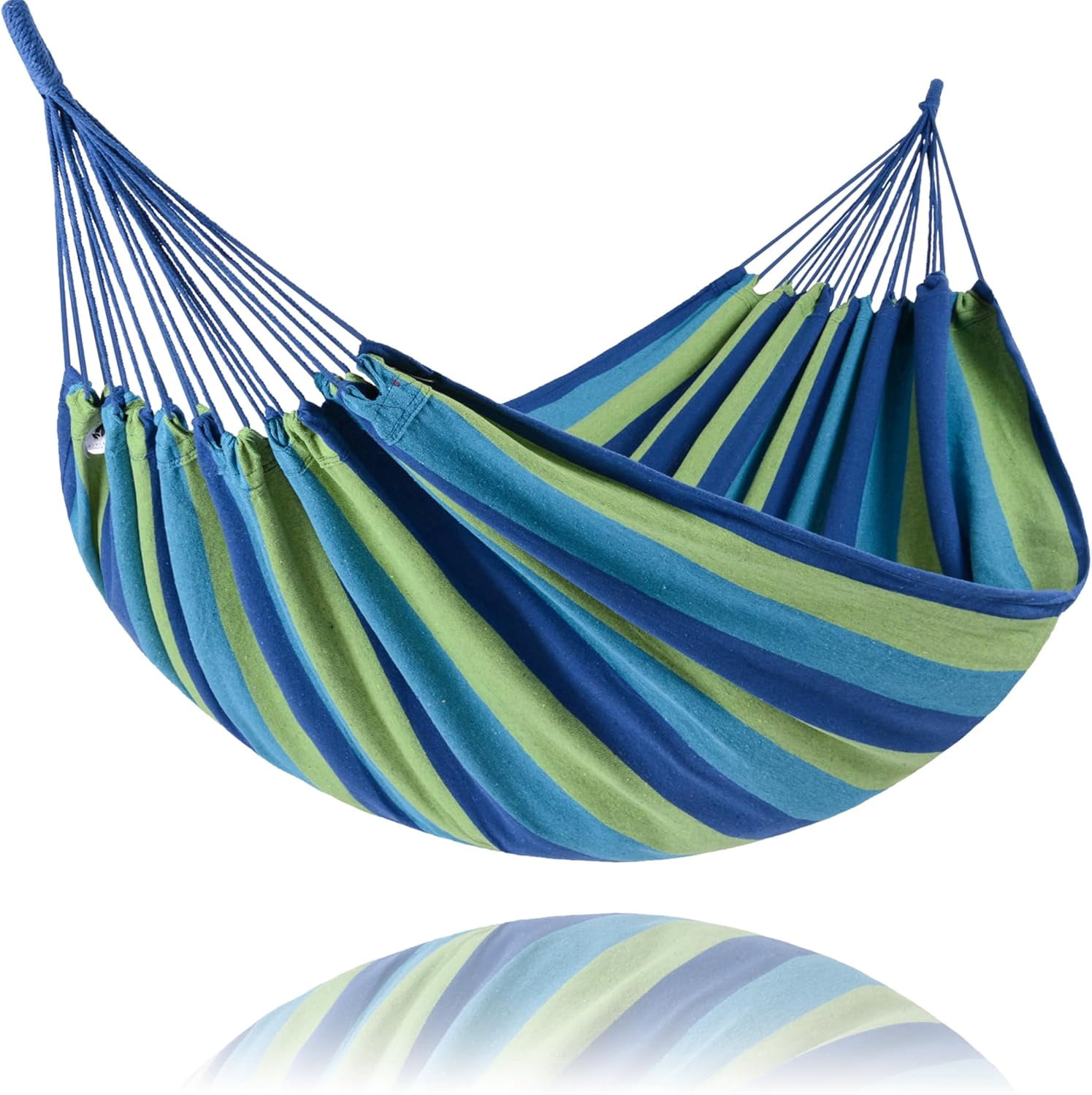 Outdoor Double Hammock, Portable Tree Colorful Hammock, Colorful Stripes