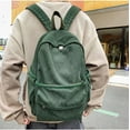 thumbnail image 2 of LHSHID Preppy Corduroy Backpack Large Aesthetic Backpack Fit 15.6 inch Laptop College Backpack Cute Book Bag Casual Daypack (White,One Size), 2 of 7