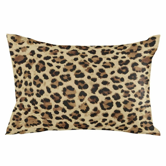 Leopard Throw Pillow Cover 20 x 30 Inch Decorative Pillow Cover Farmhouse Brown Animals Art Modern Lumbar Pillowcase Seasonal Rectangle Cushion Case for Couch Sofa Bed Living Room