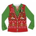 thumbnail image 3 of Faux Real Small Ladies Ugly Christmas Sweater Vest, 3 of 4