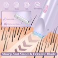 thumbnail image 7 of Bikini Hair Removal Trimmer for Women - 2 in 1 Dual Head Electric Shaver, Waterproof Rechargeable Hair Removal Tool, USB Charging Lady Razor for Legs Underarm Body Grooming, 7 of 7
