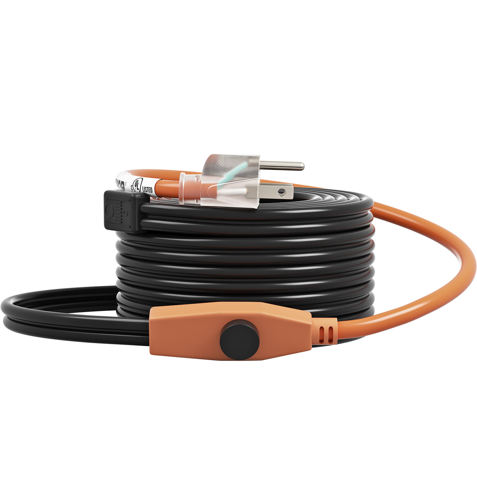 Pipe Ing Cable, 12-feet 25w Tape For Pipes With Built-in Tat, Protects Pipe  From Zing, 120v Us Plug