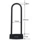 thumbnail image 2 of Digit U Lock Motorcycle Lock / Bicycle Lock - Lockable Combination Lock / Resettable D for Bicycles / Lockable Door . (Black), 2 of 5