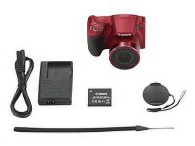 Canon PowerShot SX400 IS - Digital camera - High Definition - compact - 16.0 MP - 30 x optical zoom - red - image 71 of 72