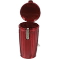 thumbnail image 4 of Portable Ashtray with Lid for Outdoor Use Red Plastic Small Lightweight 3.14 x 2.76 Inches, 4 of 8