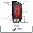 thumbnail image 3 of Spec-D Tuning Black LED Bar Tail Lights Compatible with 2002-2006 Dodge Ram 1500/2500/3500, Left + Right Pair Assembly, 3 of 5