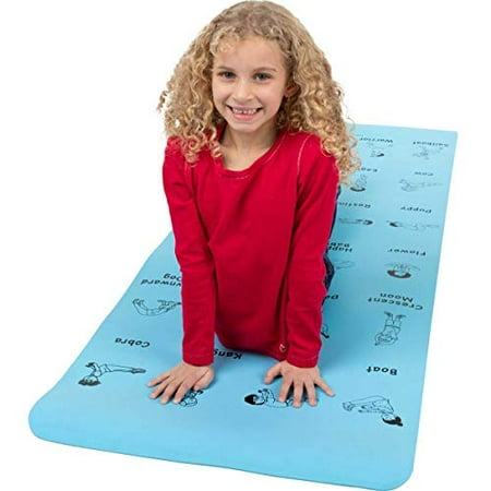 Really Good Stuff Children? S Yoga Mat Yoga For Kids with 24 Printed Poses Non Toxic Encourage Students To Exercise Be Calm De-Stress and Be Mindful (68 in L X 24 in W X 5Mm Thick) Really Good Stuff Children? S Yoga Mat Yoga For Kids with 24 Printed Poses Non Toxic Encourage Students To Exercise Be Calm De-Stress and Be Mindful (68 in L X 24 in W X 5Mm Thick)