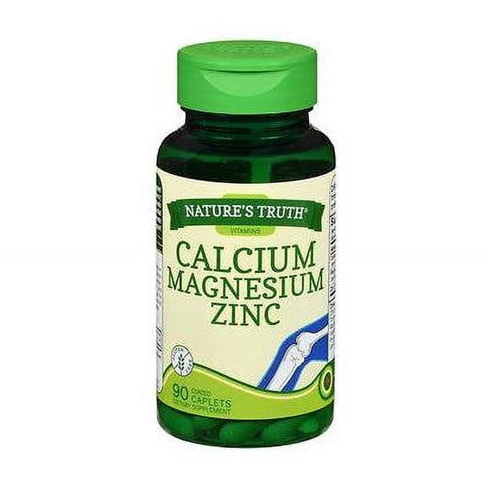Nature's Truth Bone Calcium Magnesium Zinc w/ Vitamin D3, 90ct, 6-Pack