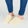thumbnail image 2 of Journee Womens Cozey Comfort Insole Slip On Round Toe Slippers, 2 of 9