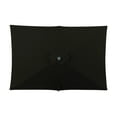 thumbnail image 3 of Nassau 6.5-ft x 10-ft Rectangular Market Umbrella with LED Bulb Lights - Black - Breez-Tex Canopy, 3 of 15