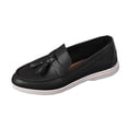 thumbnail image 5 of Xucatan Women's Classic Tassel Loafers, Faux Leather Slip On Flats with Padded Insole, Versatile Comfortable Casual Shoes for Office Daily Spring Gift, 5 of 9
