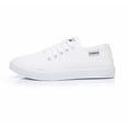 thumbnail image 3 of Women Low Top Canvas Sneakers, Lace Up Lightweight Casual Daily Walking Flat Fashion Shoes, 3 of 8