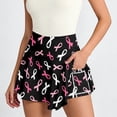 thumbnail image 2 of xfsWaSs Bow Tennis Skirts Women Fashion Bow Printed Side Pocket Skirted Yoga Shorts Activewear High Waisted Workout Skorts Golf Skirts, 2 of 5