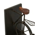 thumbnail image 5 of DecMode 6" Vintage Inspired Bike Black Metal Bookends with Wood Accents (Set of 2), 5 of 14