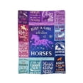 thumbnail image 2 of Horse Gifts for Women, Just A Girl Who Loves Horses Blanket, Horse Lovers Christmas Birthday Gifts 50x40, 2 of 6