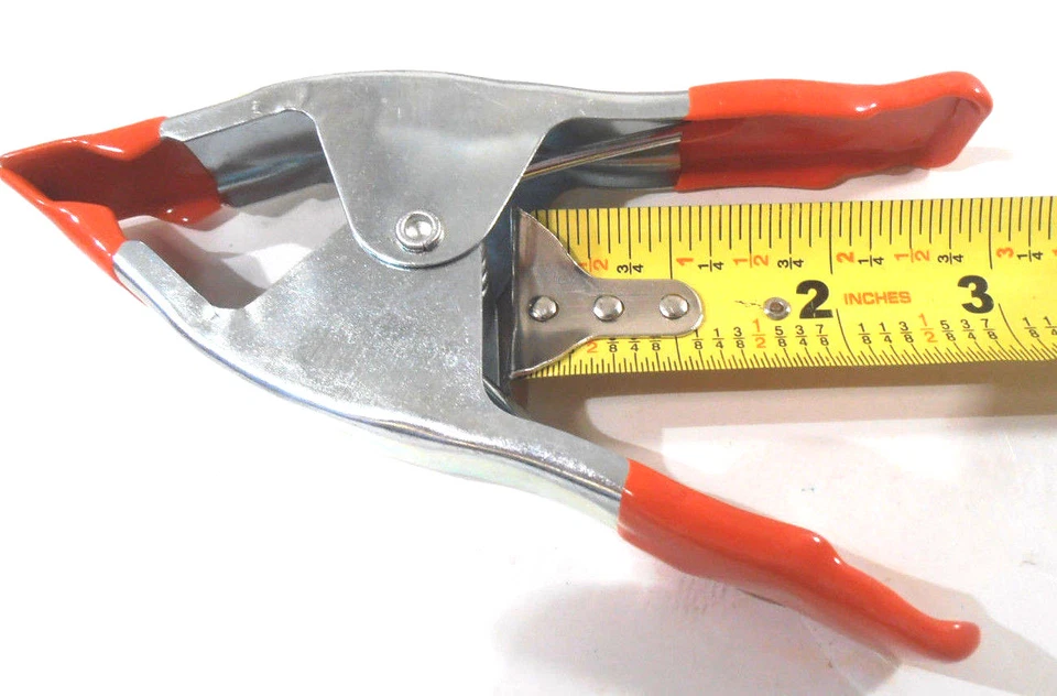 CIRCLE- Spring Clamps Lot Of 14 Pc. Assorted Metal 2-6 Inch,4-4 Inch,8-2 Inch
