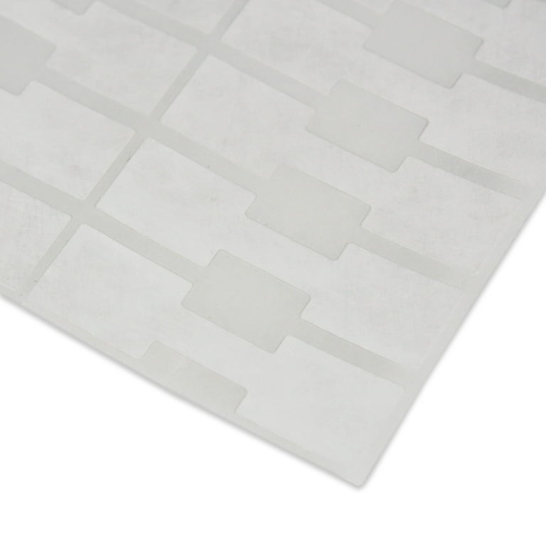 1000 Pcs White Price Tags Stickers 12mm Barbell Jewelry Display Rectangle  Shape