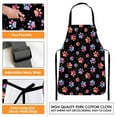 thumbnail image 4 of Apron Home Kitchen Cooking Baking Gardening for Women Men with Pockets Paw Animal Dog Colorful 32x28 inch, 4 of 6