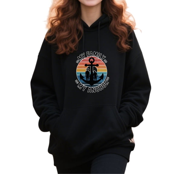 Dynamic Family Family Hoodie for Men and Women, Unisex Pullover Hooded Sweatshirt, Comfortable Cotton Poly Blend, Casual Everyday Wear