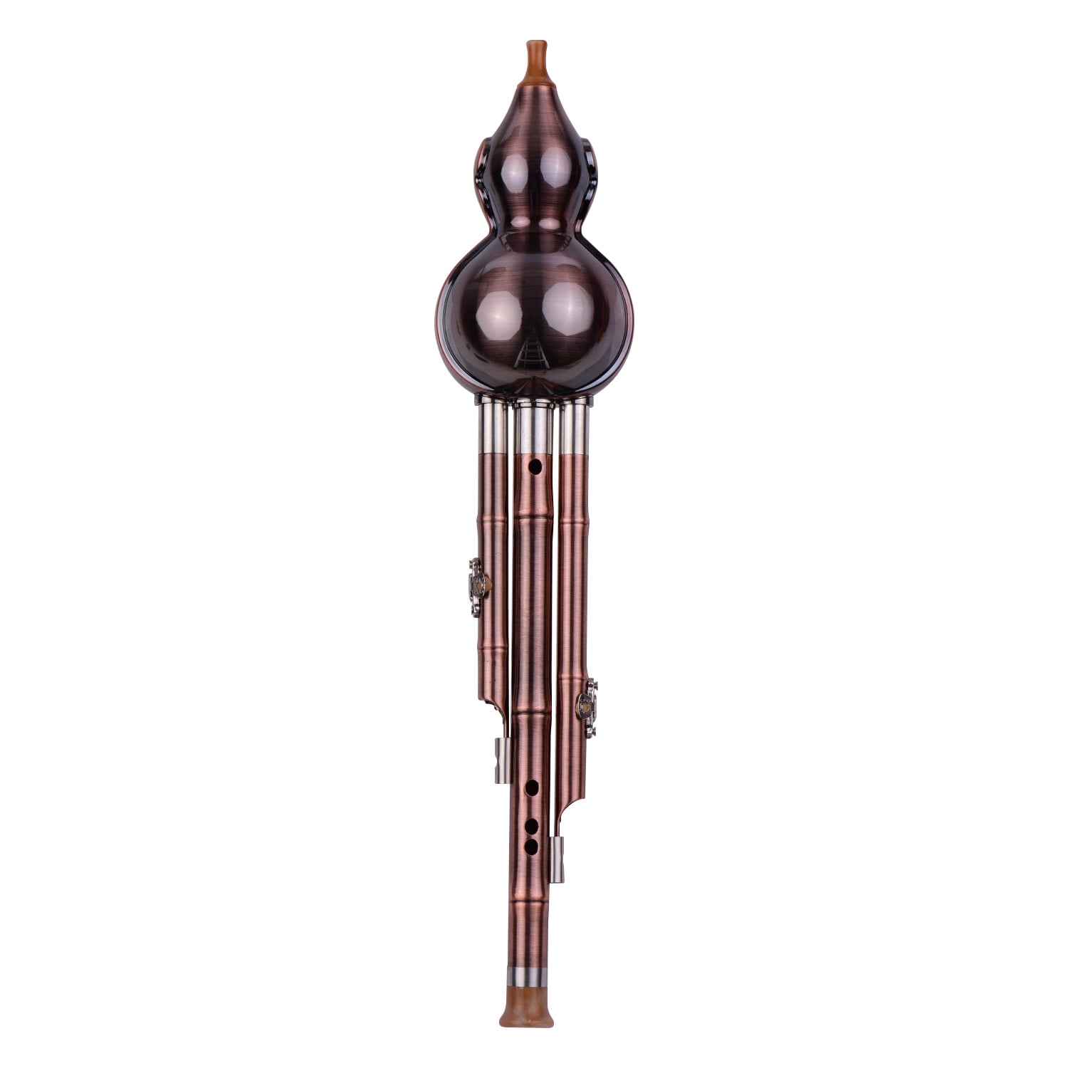 Gourd Flute,Amateurs Knot Carry Musical Plated S Chinese With Chinese Knot Tone C-key Cucurbit Chinese Knot Carry 3 Tone C-key With Copper Plated Chinese With Chinese Cucurbit Flute Wotao