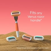 Venus ComfortGlide 3 Miami Sunset Womens Razor Blade Refills, 4 Count