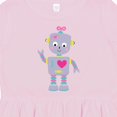 thumbnail image 4 of Inktastic Cute Robot, Purple Robot, Funny Robot, Silly Robot Girls Toddler Dress, 4 of 5