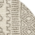thumbnail image 5 of SAFAVIEH Hudson Raphael Geometric Shag Area Rug, Ivory/Grey, 5' x 5' Round, 5 of 7