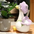 thumbnail image 5 of hirigin Cute Duck Plush Toy Floral Hat Duck Stuffed Animal Cartoon Doll Baby Plush Toy for Kids Soft Hugging Pillow for Boys Girls (Yellow , 35cm), 5 of 7