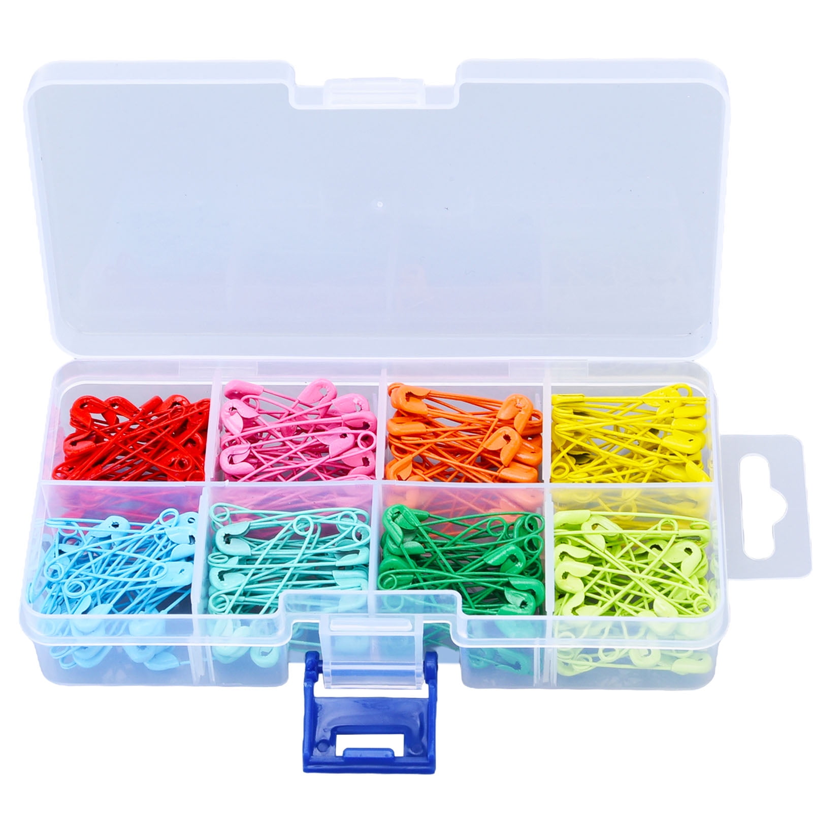 Amonsee 240Pcs Colorful Safety Pins 32mm Stainless Steel Safety Pins Mini  DIY Sewing Quilting Tools,Multi Colored Safety Pins 