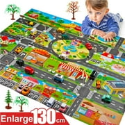 Alextreme Children Play Mats House Traffic Road Signs Car Model Parking City Scene Map