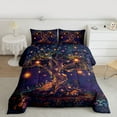 thumbnail image 2 of Castle Fairy Kawaii Magical Mushroom Bedding Comforter Set 2pcs for Child Teenagers,Chic Floral Tree Twin Comforter Sets Microfiber,Cartoon Fairy Tale Plants Breathable Bedding Set, 2 of 8