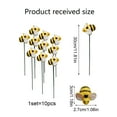 thumbnail image 3 of 10Pcs Bee Garden Stakes Decor Yard Art Ornaments Front Yard Art Stick Floral Picks Spring Summer Resin Bumble Bees Garden Stakes Outdoor Lawn Pathway Patio Plant Pot, Flower Bed, 3 of 8