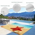 thumbnail image 3 of Summer Beach Outdoor Rug for Patio/Deck/Porch, Non-Slip Large Area Rug 5 x 7 Ft, Coastal Red Starfish Conch Palm Seaside Indoor Outdoor Rugs Washable Area Rugs, Reversible Camping Rug Carpet Runner, 3 of 8